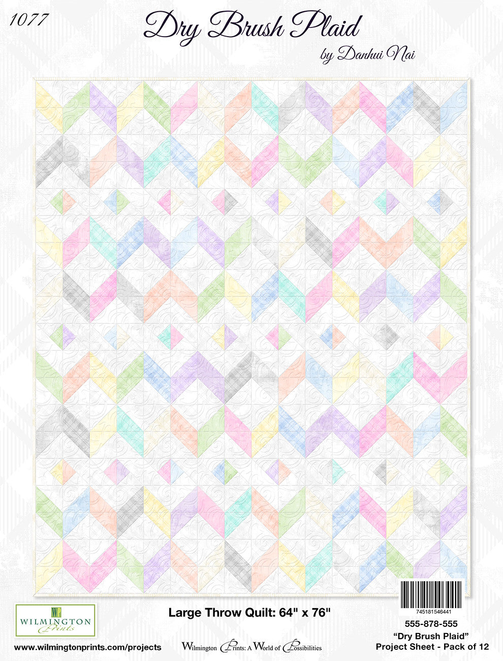 Display Poster Dry Brush Plaids