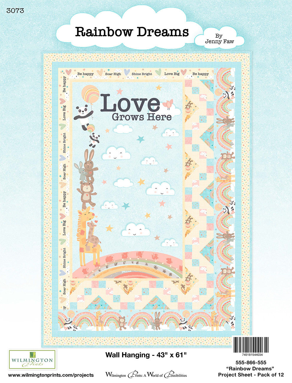 Project Sheet Rainbow Dreams 12 per package, 1 pack per store
