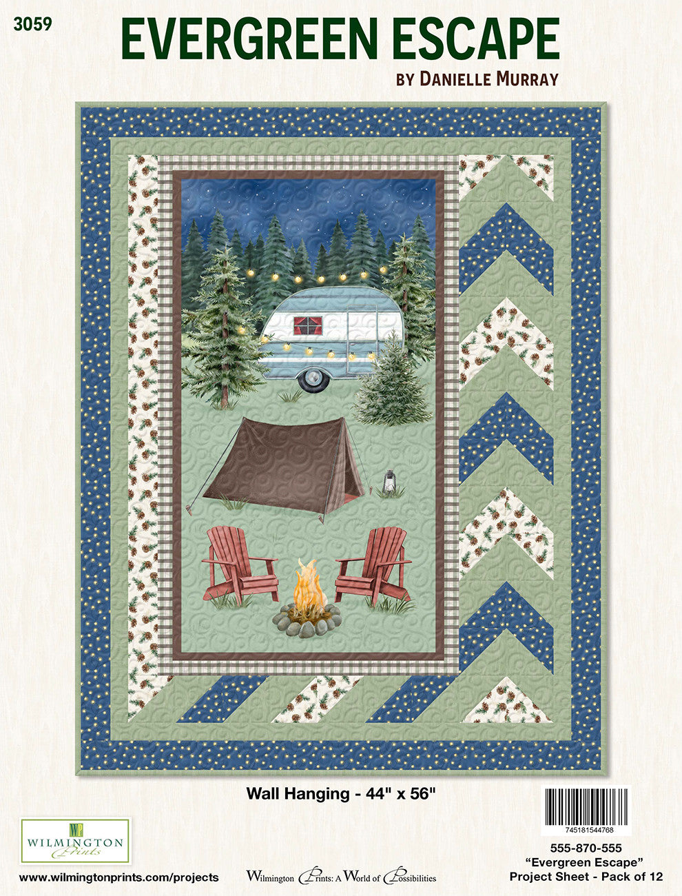 Project Sheet Evergreen Escape 12 per package, 1 pack per store