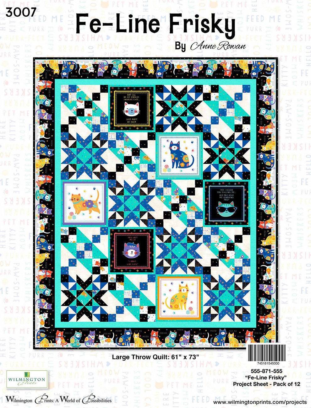 Project Sheet Fe-Line Frisky 12 per package, 1 pack per store