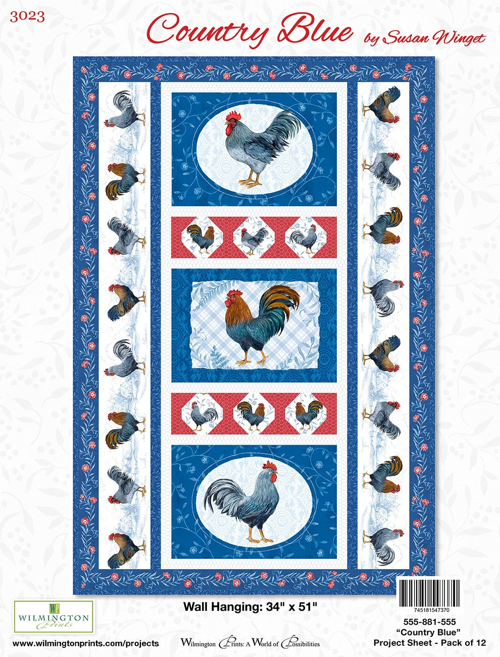 Project Sheet Country Blue 12 per package, 1 pack per store