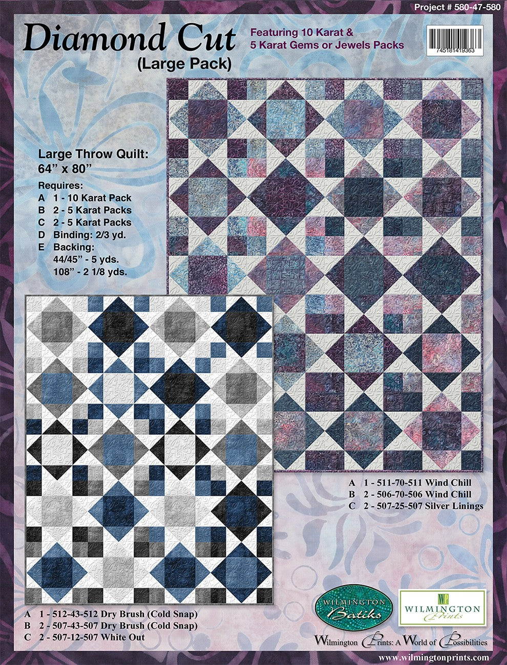 Diamond Cut Large Throw, Free Download below, will NOT SHIP.
