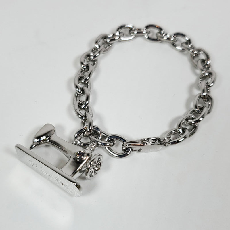 Sewing Machine Charm Bracelet Silver
