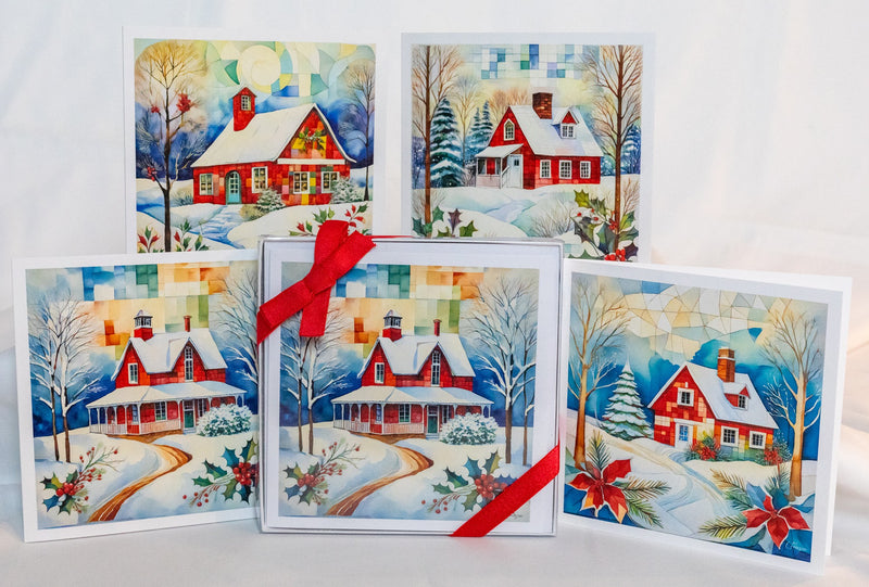 Home for the Holidays 8-Card Square Boxed Set