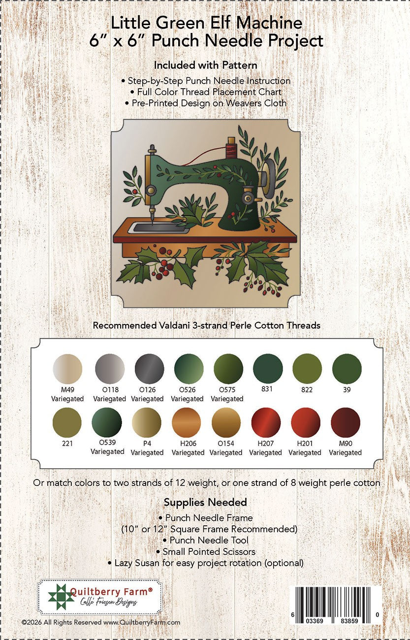 Little Green Elf Pattern Packet
