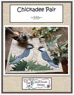Chickadee Pair Mug Rug