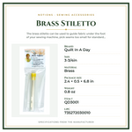 Product Specifications – Brass Stiletto