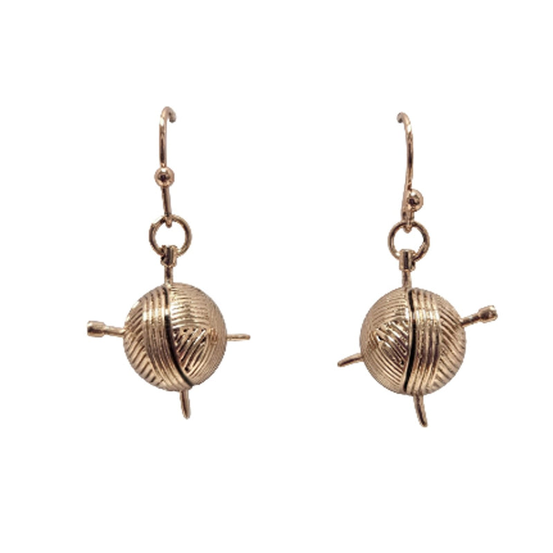 Yarn Drop Earring Rose Gold