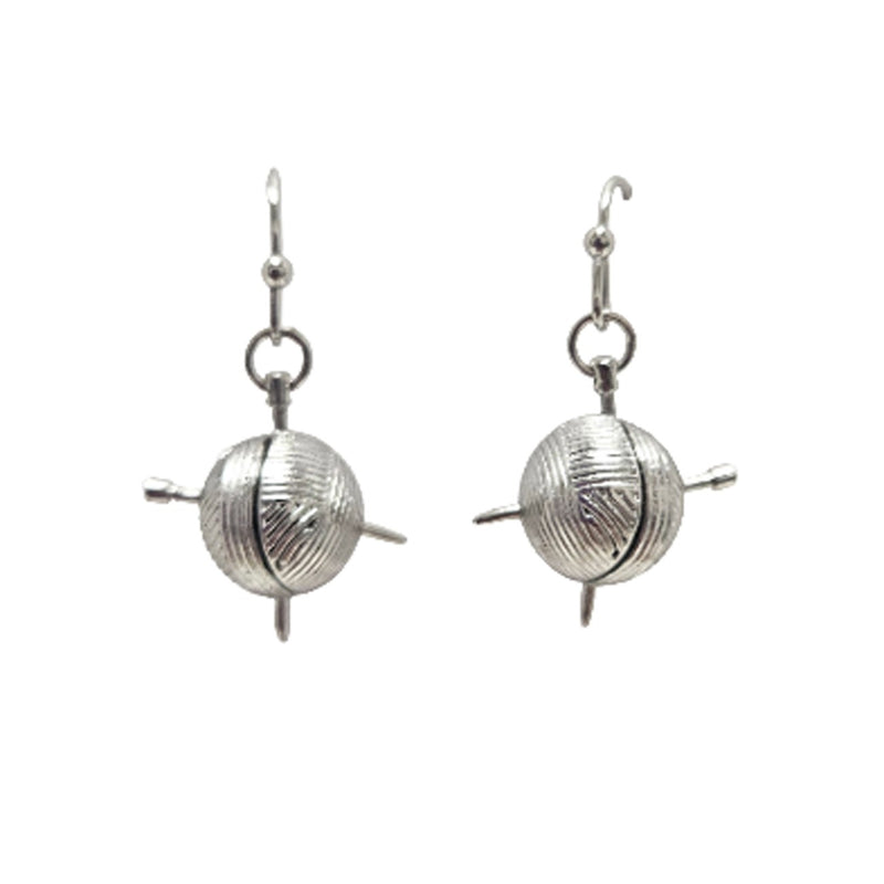 Yarn Drop Earring Silver