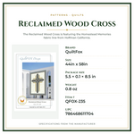 Product Specifications – Reclaimed Wood Cross