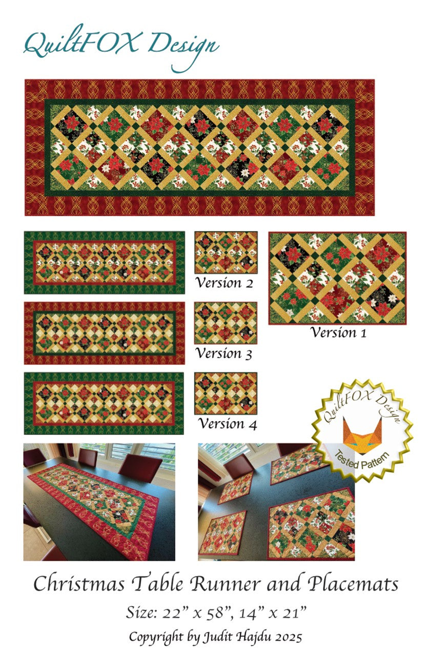Christmas Table Runner and Placemats