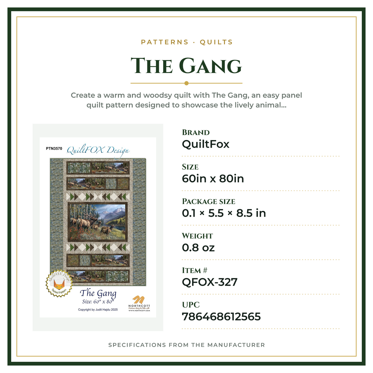 Product Specifications – The Gang