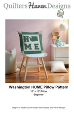 Washington HOME Pillow Pattern