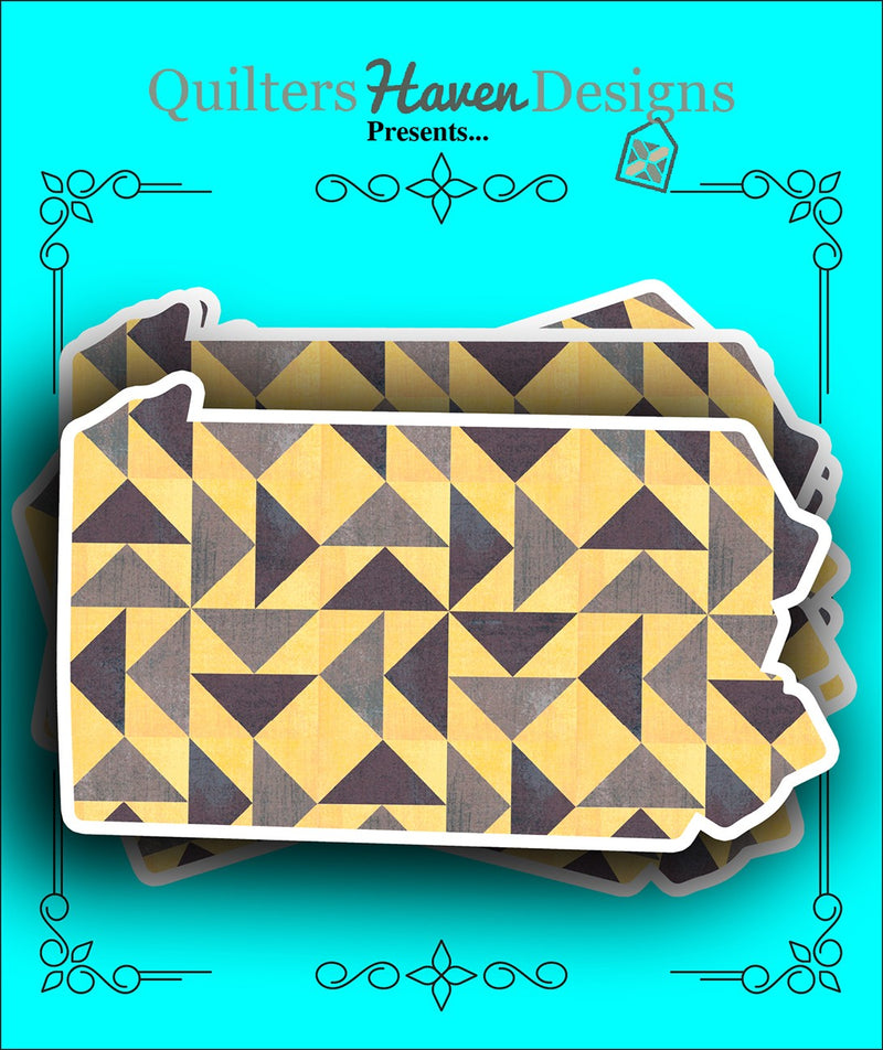 Pennsylvania Quilt Sticker 6pk