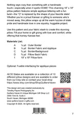 Kansas HOME Pillow Pattern