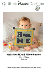 Nebraska HOME Pillow Pattern