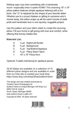 Alaska HOME Pillow Pattern
