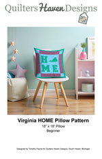 Virginia HOME Pillow Pattern