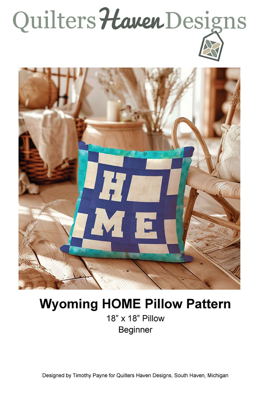 Wyoming HOME Pillow Pattern