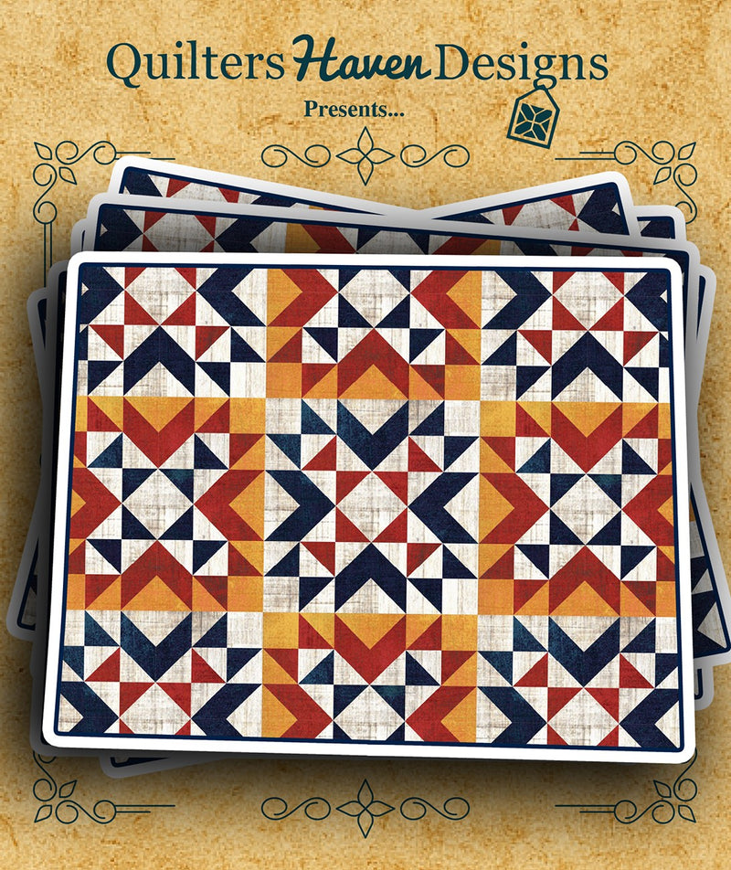 Freedom Quilt Sticker Wyoming 6pk