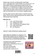 Texas HOME Pillow Pattern