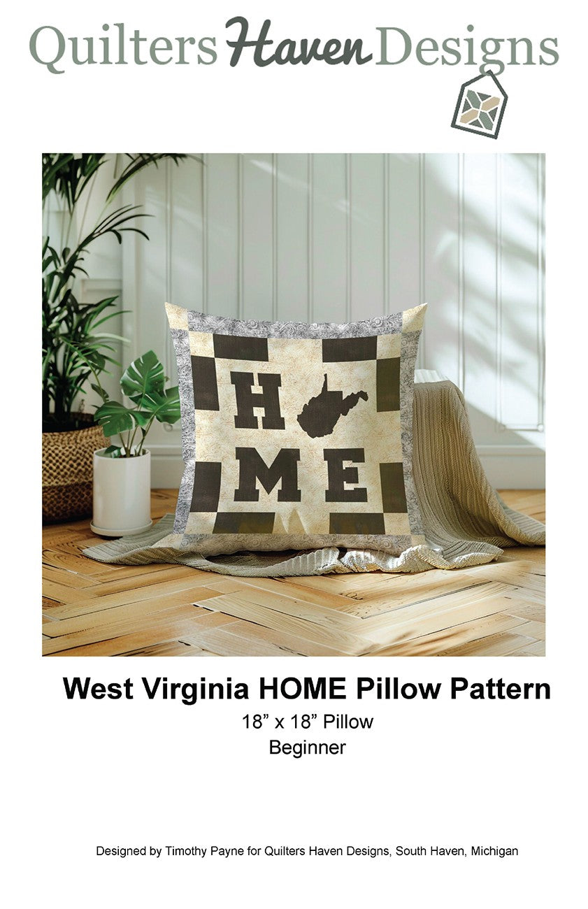 West Virginia HOME Pillow Pattern