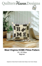 West Virginia HOME Pillow Pattern