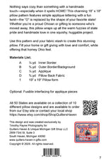 Ohio HOME Pillow Pattern