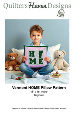 Vermont HOME Pillow Pattern