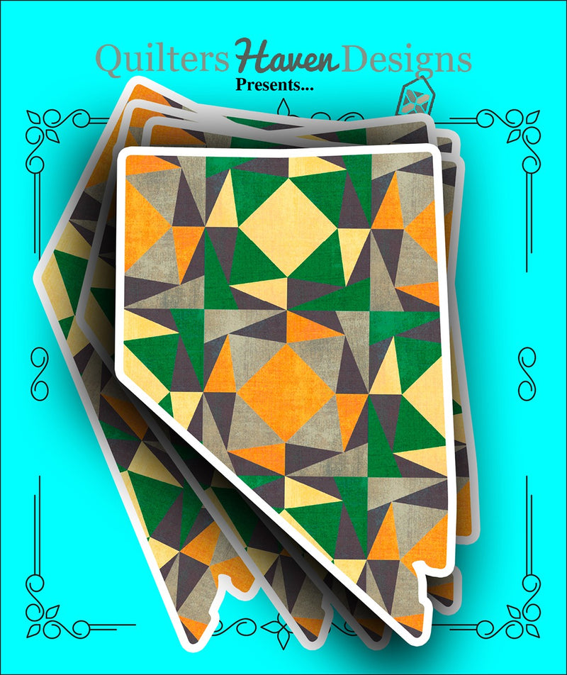 Nevada Quilt Sticker 6pk