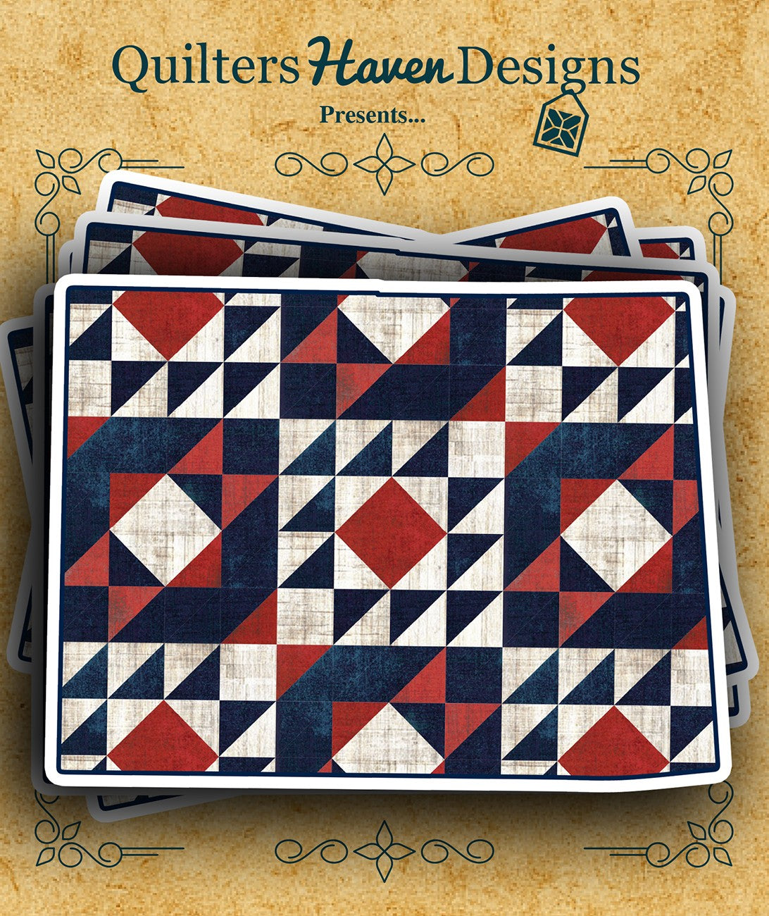 Freedom Quilt Sticker Colorado 6pk