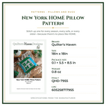 Product Specifications – New York HOME Pillow Pattern