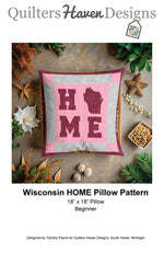 Wisconsin HOME Pillow Pattern