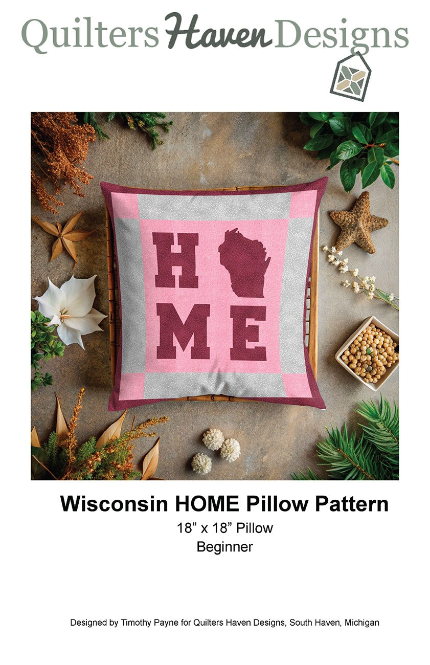 Wisconsin HOME Pillow Pattern
