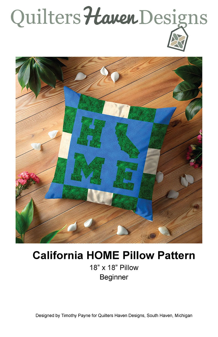 California HOME Pillow Pattern