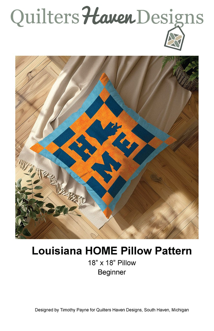 Louisiana HOME Pillow Pattern