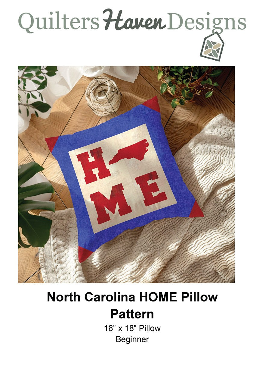 North Carolina HOME Pillow Pattern