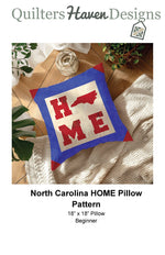 North Carolina HOME Pillow Pattern