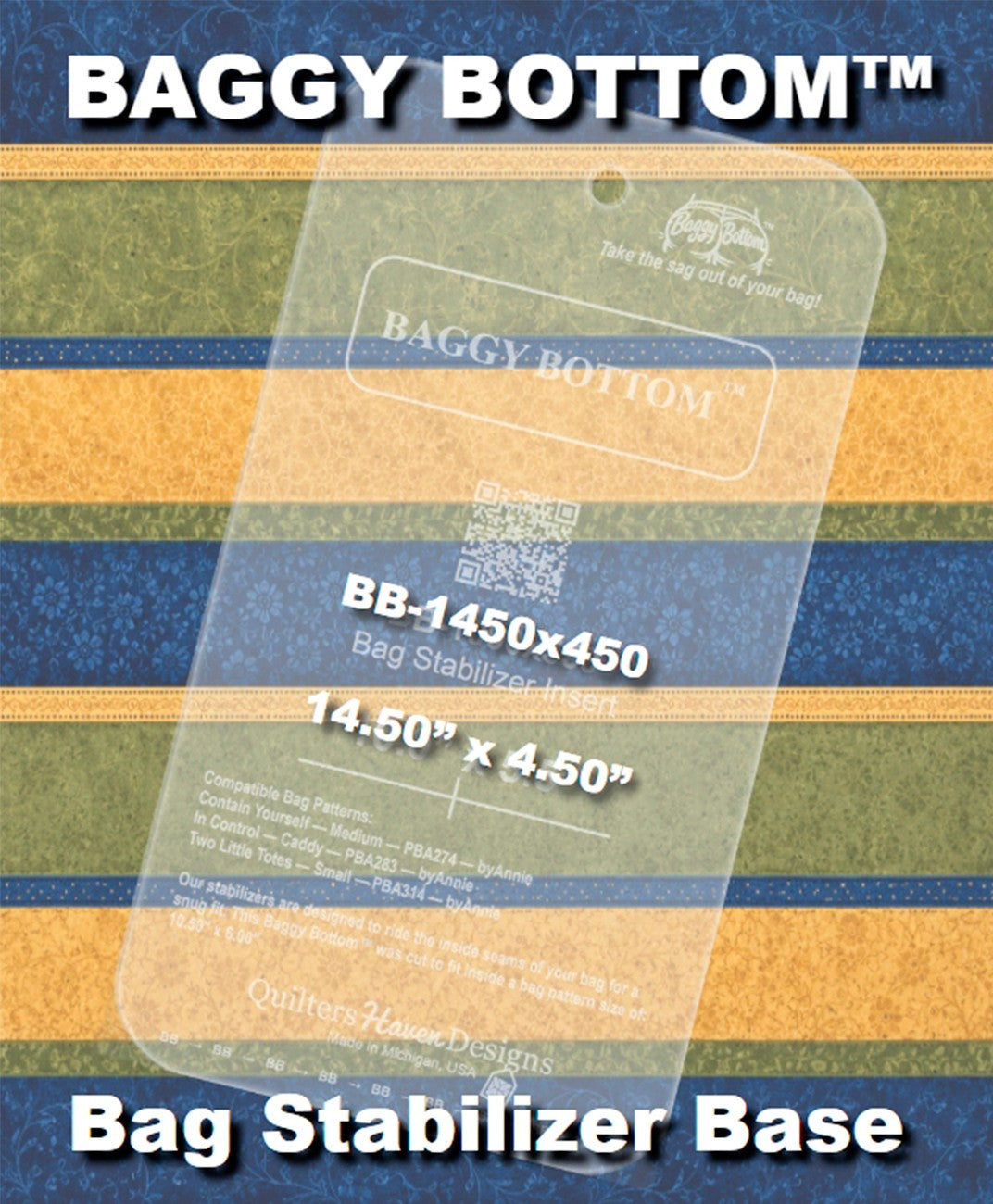 Baggy Bottom 14-1/2in x 4-1/2in Acrylic Base Stabilizer