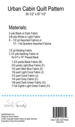 Urban Cabin Quilt Pattern