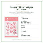 Product Specifications – Scrappy Hearts Quilt Pattern