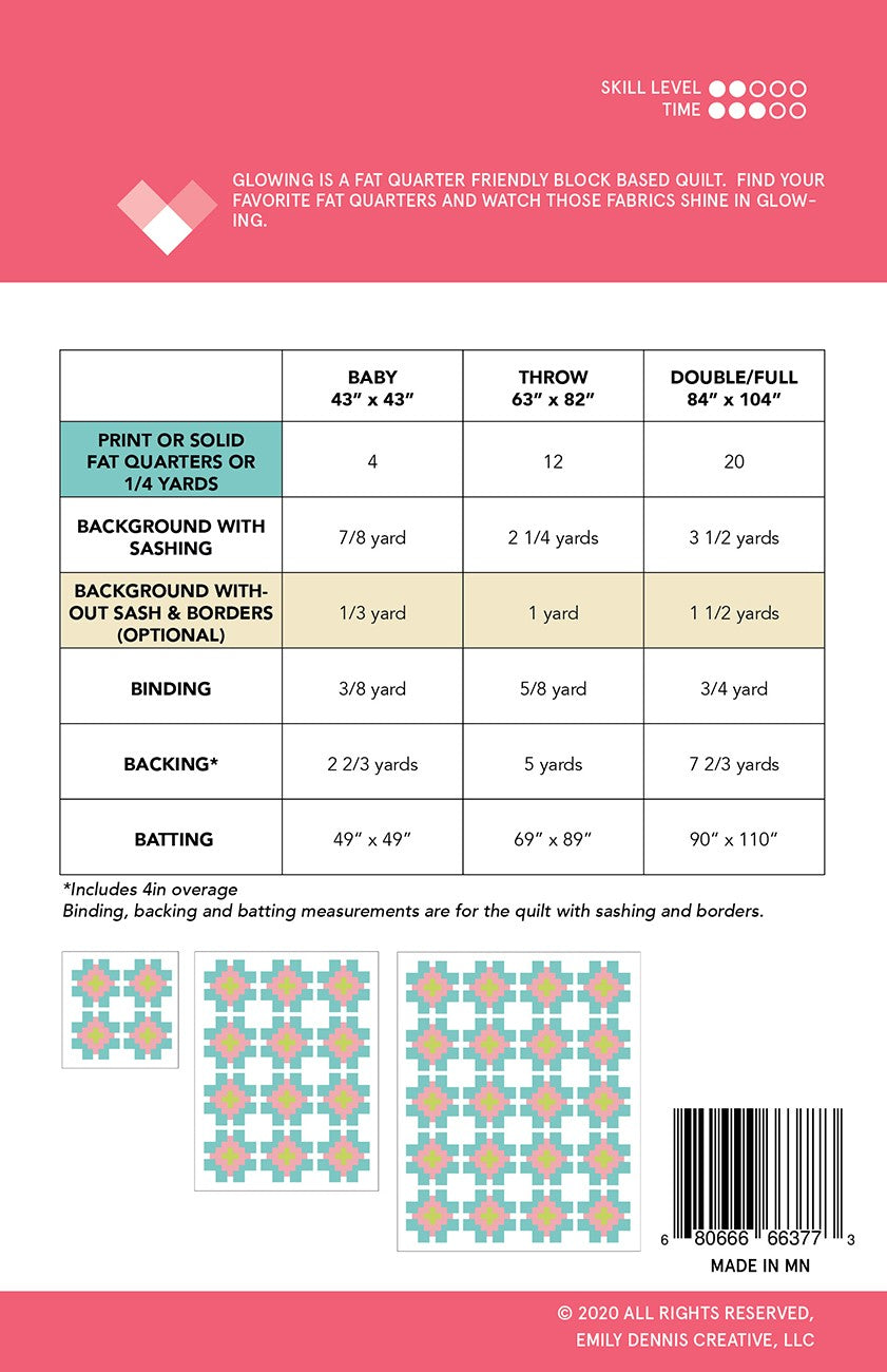 Glowing Quilt Pattern