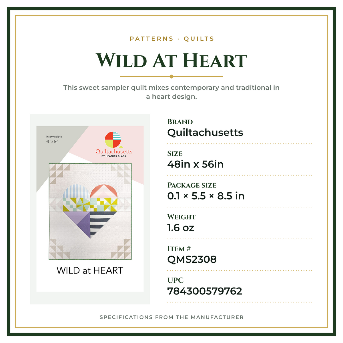 Product Specifications – Wild At Heart