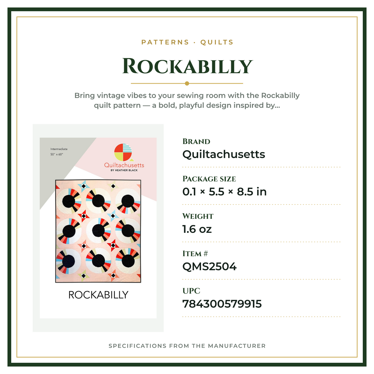 Product Specifications – Rockabilly