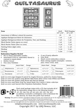 Quiltasaurus Machine Embroidery CD