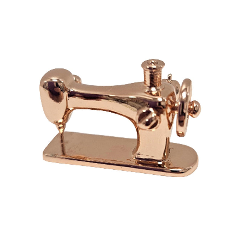 Sewing Machine Brooch Pin Rose Gold