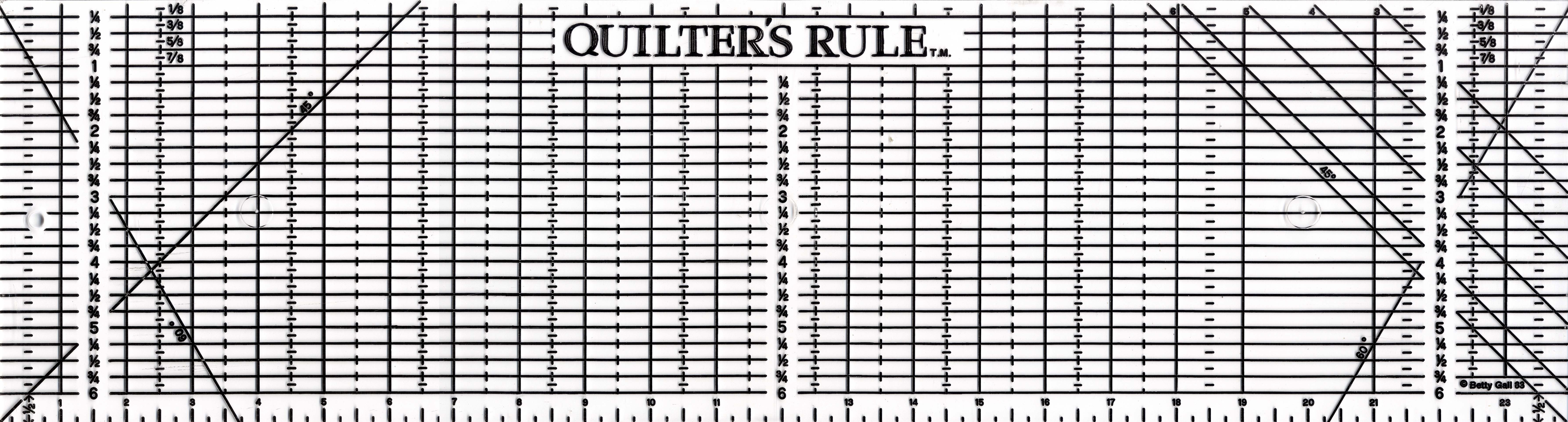 Quilter's Rule 6 1/2in x 24in Ruler With Grids