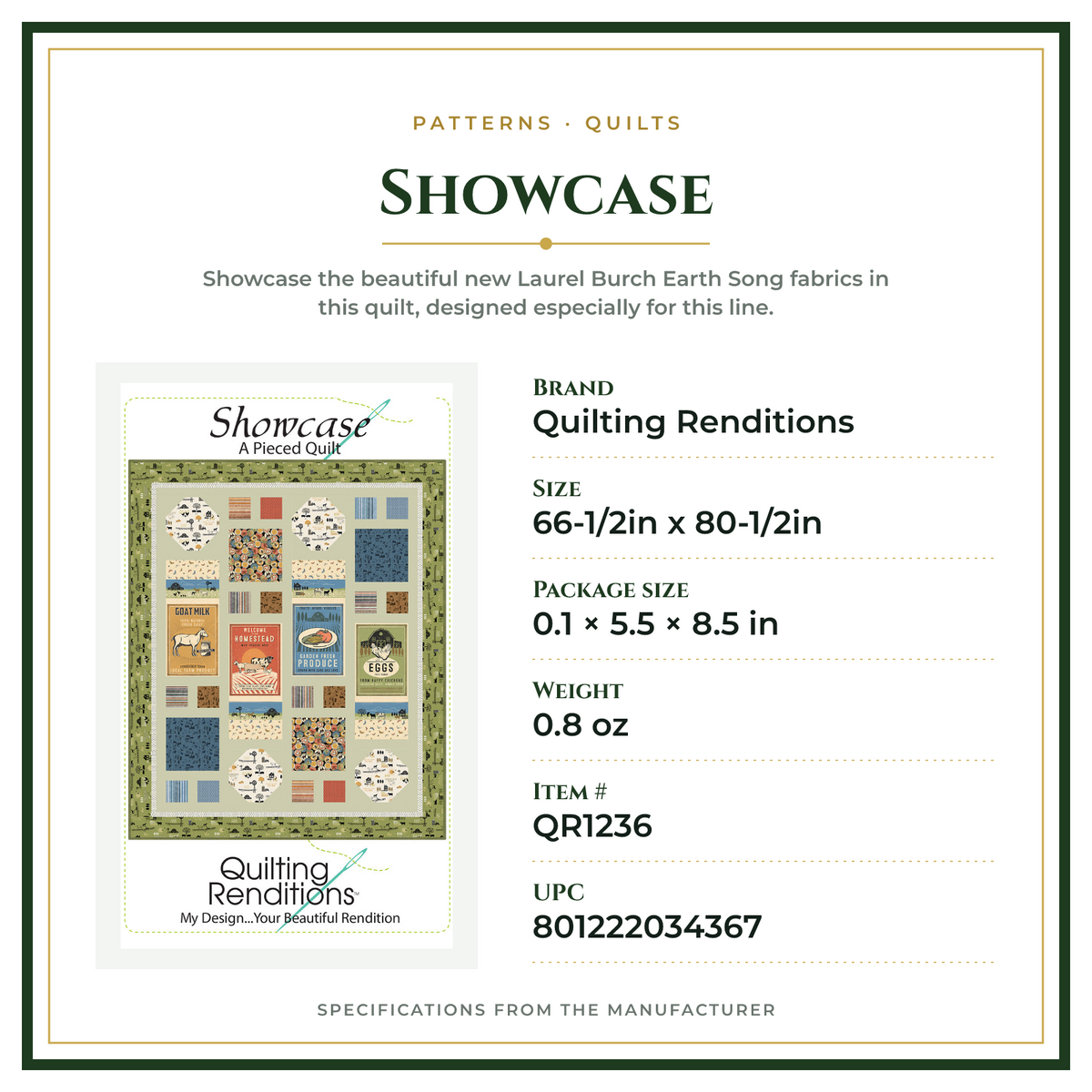 Product Specifications – Showcase