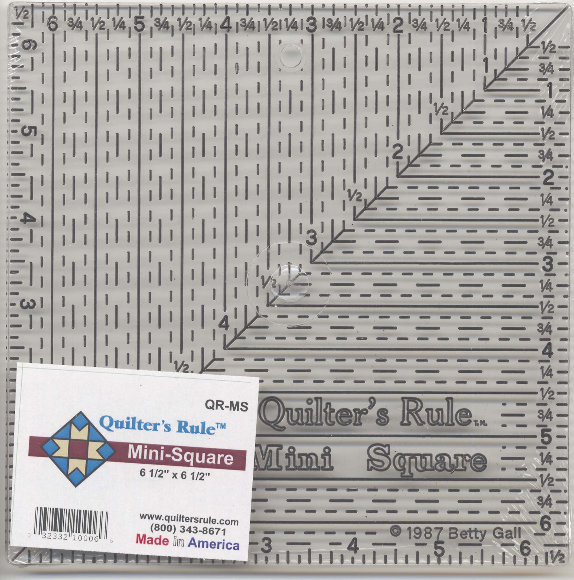 Quilter's Rule 6 1/2in x 6 1/2in Ruler With Grids