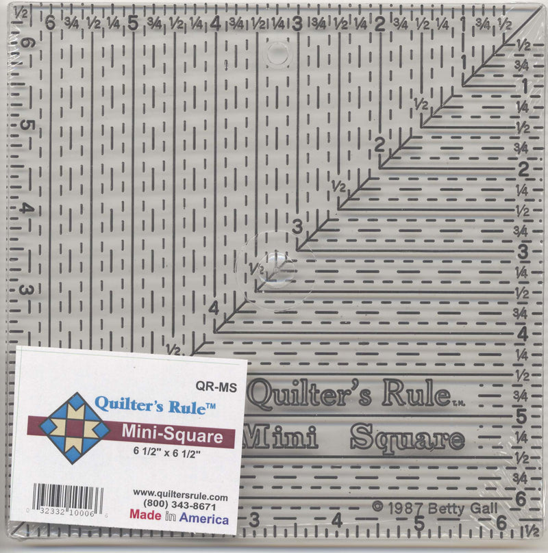 Quilter's Rule 6 1/2in x 6 1/2in Ruler With Grids